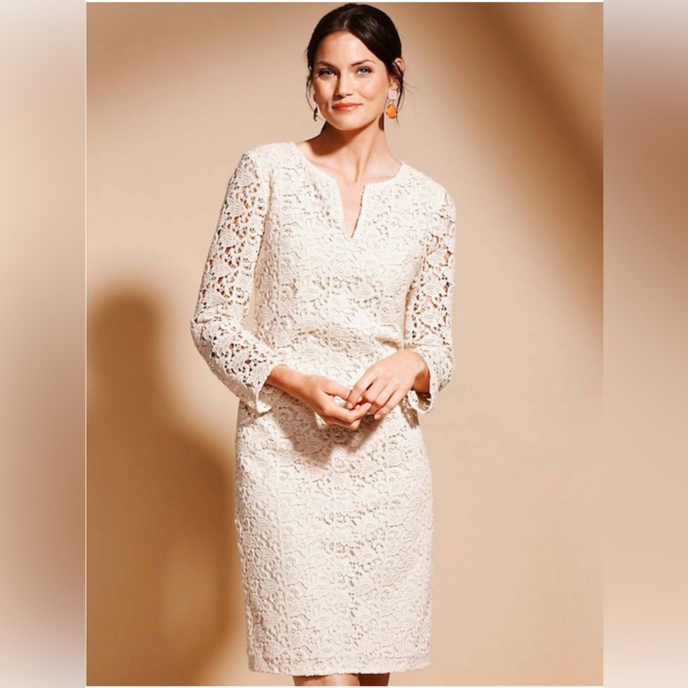 Talbots Trellis lace Dress